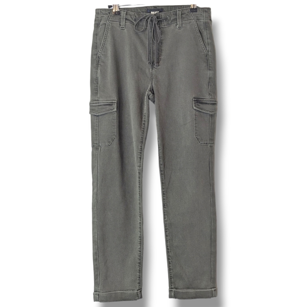 Paige Christy Cargo Utility Pants in Vintage Deep Sage: Women's 26